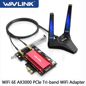 Wavlink AX3000 PCIe WiFi Adapter Wi Fi 6E Tri Band Bluetooth 5.2 Network Card